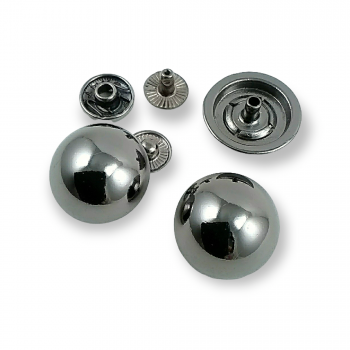 Ball Button Zamak Snap Fasteners Button 19 mm 30 L E 367