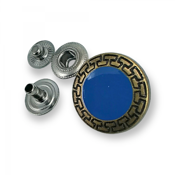 Mineli Çıtçıt Düğme 22 mm - 36 boy Ceket ve Mont Düğmesi E 421 MN V1