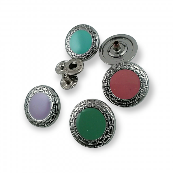 Enamel Snap Button 22 mm - 36 L  Jacket and Coat Button E 421 MN V1