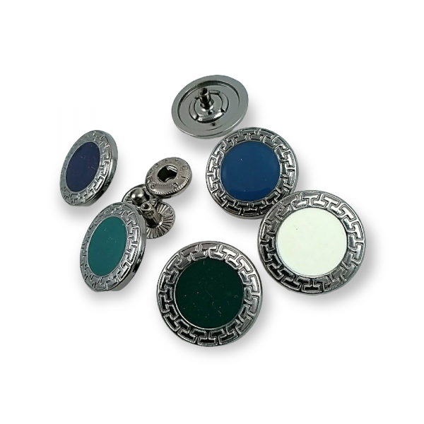 Enamel Snap Button 22 mm - 36 L  Jacket and Coat Button E 421 MN V1