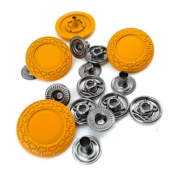 Mineli Çıtçıt Metal Düğme 22 mm - 36 boy Ceket ve Mont Düğmesi E 421