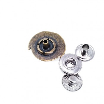 Floral Design Coat and Jacket Snap Fasteners 20 mm - 32 L E 540