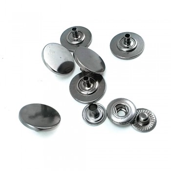 Flat Coin Type Snap Button Outerwear Snap Fasteners 18 mm - 28 L E 563
