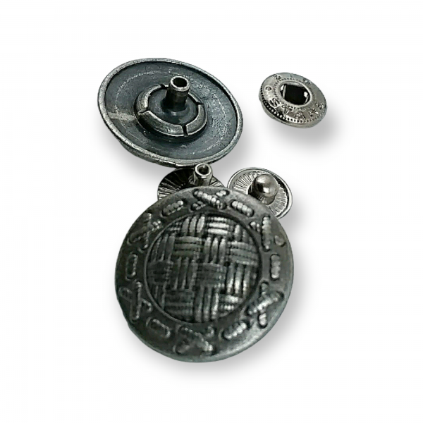 Hasır Motifli Çıtçıt Düğme 22 mm - 34 boy E 675