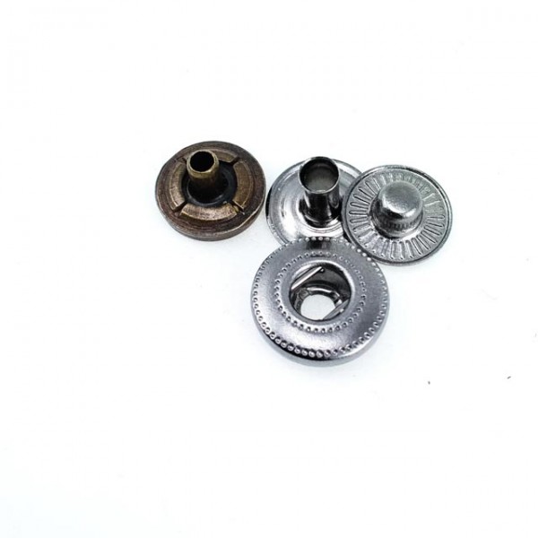Small Size Flat Coin Type Snap Fasteners Button 11 mm - 19 L E 727