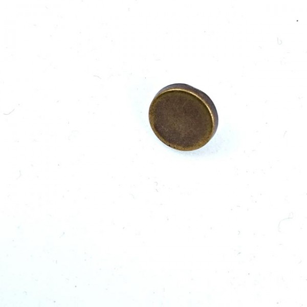Küçük Boy Düz Para Tipi Çıtçıt Düğme 11 mm - 19 boy E 727