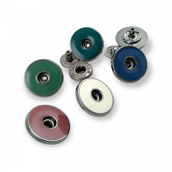 Enameled Snap Fasteners Button Center Hole 17 mm - 28 L E 728