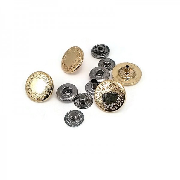 Çıtçıt Düğme Dekoratif Desenli Metal 16 mm - 26 boy E 794