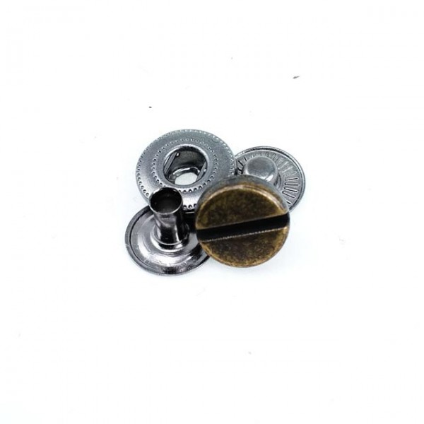 Vida Tasarımlı Çıtçıt Düğme 11 mm 20 boy E 904