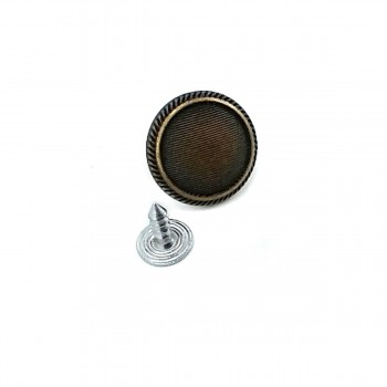 Çizgili Desenli Kot Düğmesi 17 mm 27 boy E 1045