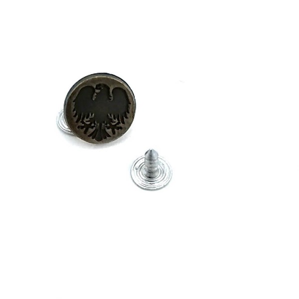 Kartal Logolu Kot Düğme 15 mm 24 Boy E 1081