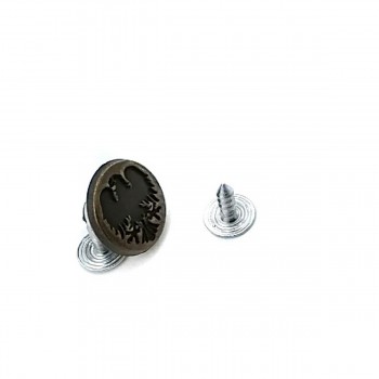 Kartal Logolu Kot Düğme 15 mm 24 Boy E 1081