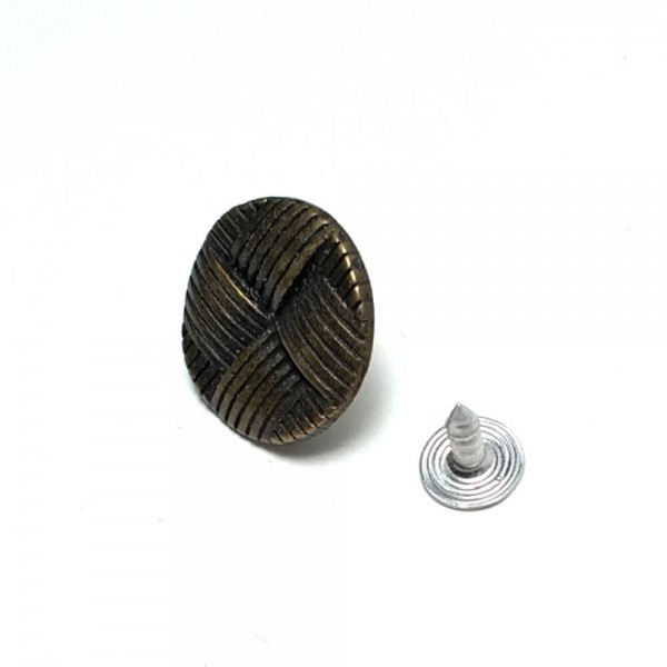 Kot Düğmesi Hasır Desen ve Çivisi 19 mm  30 Boy E 1118