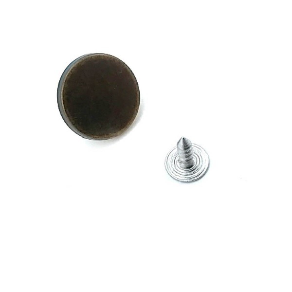 Düz Para Tipi Çakma Düğme 18 mm 28 Boy E 1374