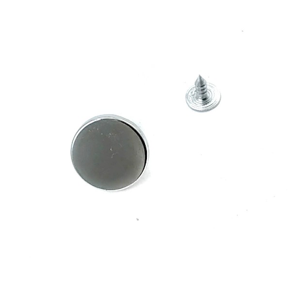 Düz Para Tipi Çakma Düğme 18 mm 28 Boy E 1374