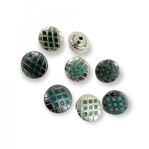 Jeans Button Enameled Button Square Patterned 20 mm 32 L E 223