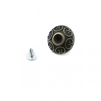 Taşlı ve Desenli Kot Düğmesi 22 mm 36 Boy E 245
