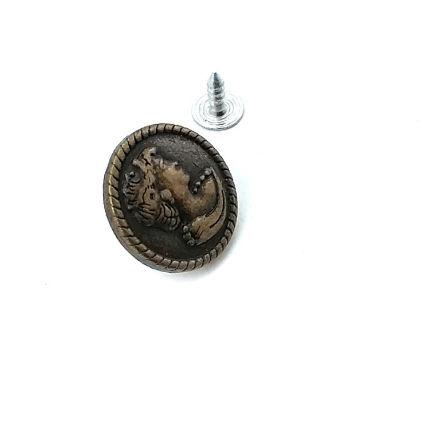 Kot Düğme - Kot Çakma Düğme Bayan Başı Desenli 20 mm 32 Boy E 327