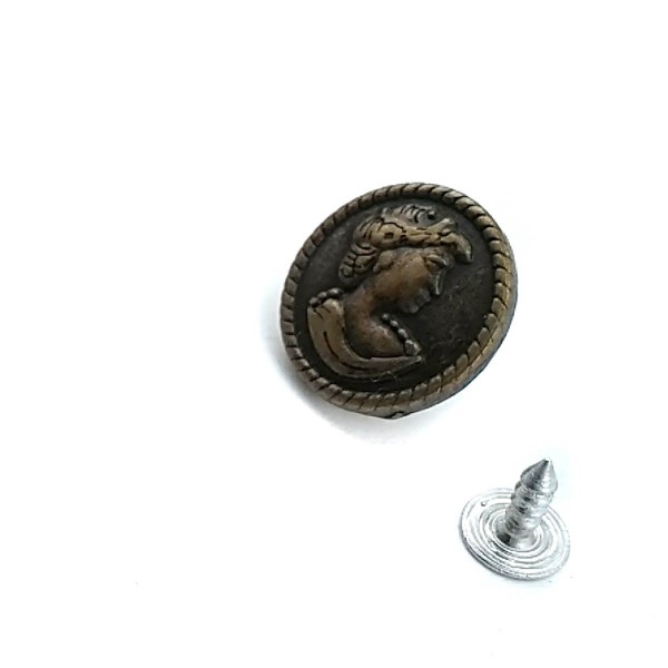 Kot Düğme - Kot Çakma Düğme Bayan Başı Desenli 20 mm 32 Boy E 327