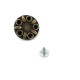 Taşlı Yıldız Tasarımlı Çakma düğme 23 mm 37 Boy E 433