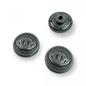 Jeans Button with Crown Logo 17 mm 28 L E 446 