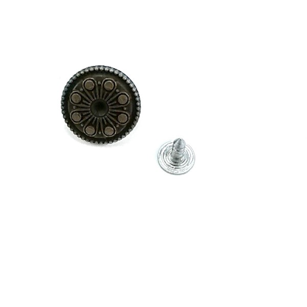 Desenli Kot Düğmesi 17 mm 28 Boy E 857