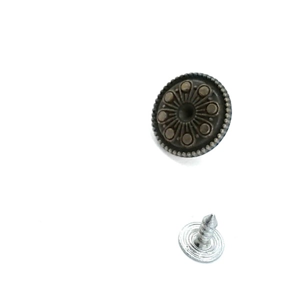 Desenli Kot Düğmesi 17 mm 28 Boy E 857