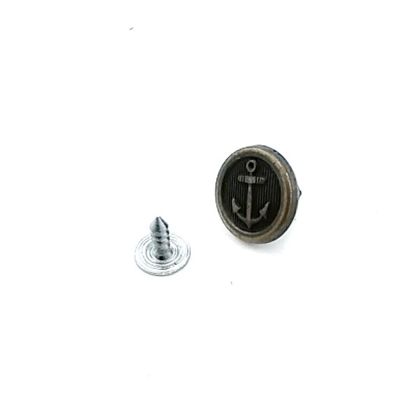 Çapa Logolu Kot Düğmesi 15 mm 24 boy E 907