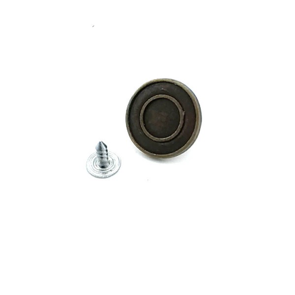 Mineli Halka Desenli Kot Düğmesi 19 mm 30 Boy E 939
