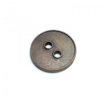 Sade İki Delikli Metal Düğme 18 mm - 28 boy E 1547