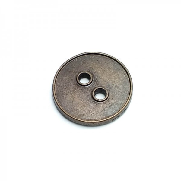 Plain Two Hole Metal Button 18 mm - 28 L  E 1547