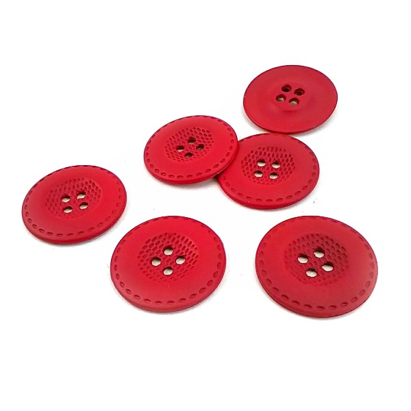 Four Hole Metal Sewing Button Matt Dyed 25 mm 40 L E 460 BY