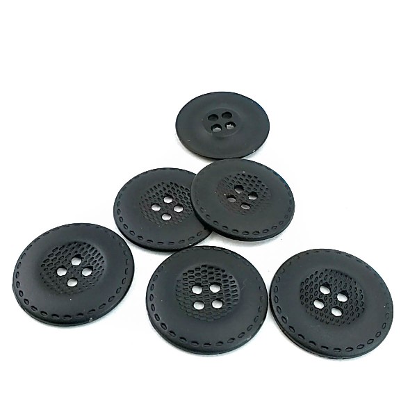 Four Hole Metal Sewing Button Matt Dyed 25 mm 40 L E 460 BY