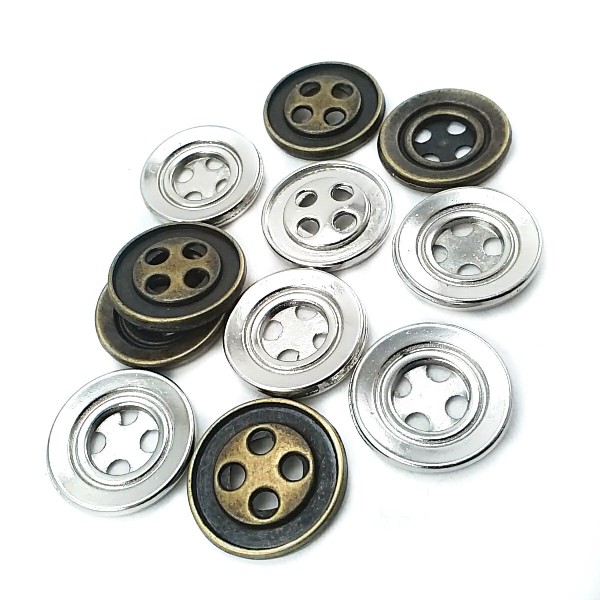 25 mm 40 L Coat and Coat Button with Four Holes Metal Sewing Button E 487