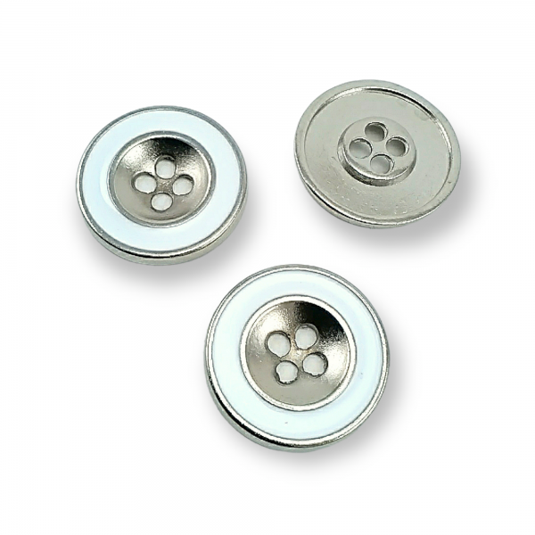 İki Delikli Mineli Metal 25 mm 40 boy Düğme Mont ve Trençkot Düğmesi E 774