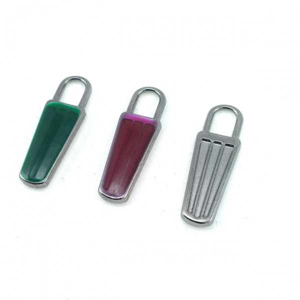 Enamel Zipper Pullers 3 Colors Combination 3 cm E 1791