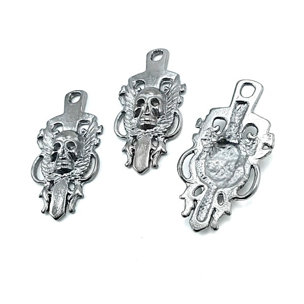 Zipper Pulls 50 mm Skull Design E 197