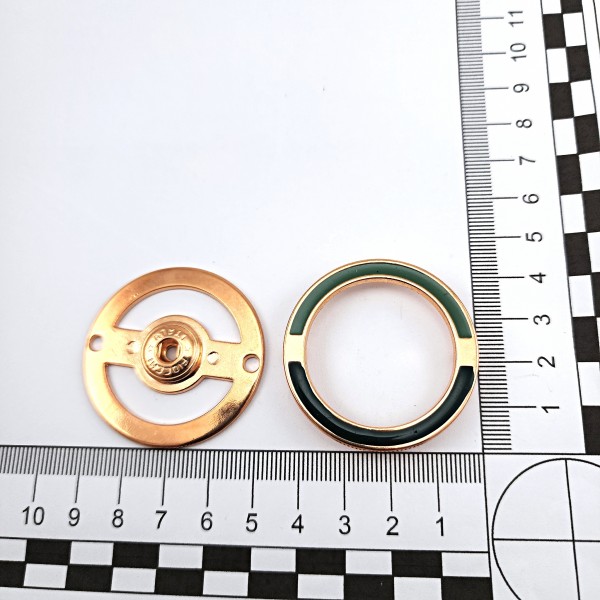Kabanlık Çıtçıt Düğme 4 cm Yuvarlak  Çıt çıt Düğme Mineli Çıtçıt Е 1311