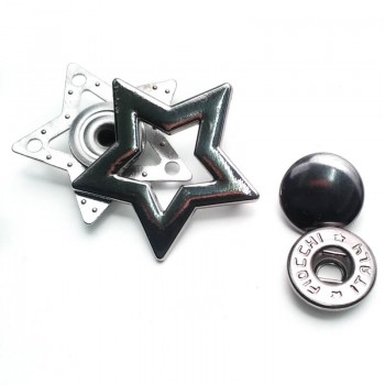 4 cm Yıldız Şekil Çıtçıt Düğme  Е 1984
