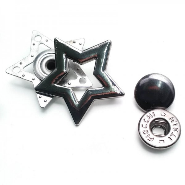 4 cm Yıldız Şekil Çıtçıt Düğme  Е 1984