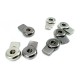 Cord Lock Stopper Single Hole Metal 16mm E 2178