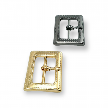 Belt Buckle 2 cm Edge Pattern Center Bar Buckle E 484