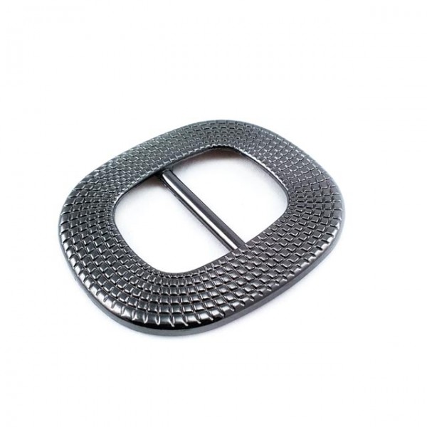 Oval and Patterned Belt Buckle 23 mm E 169