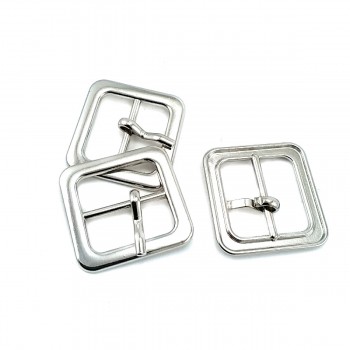 Square Center Buckle 2 cm Flat Edge Shoe Buckle E 2024