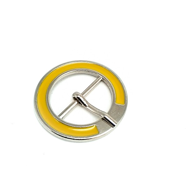 Center Bar Ring Clasp Metal Enamel Buckle 28 mm E 725 MN