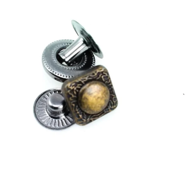 Square Design Snap Fasteners Button 11 x 10 mm E 789 Square Design Snap Fasteners Button 11 x 10 mm E 789