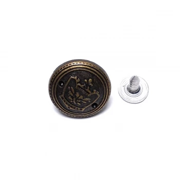 Crown Logo Jeans Button 20 mm 32 L E 1030 Crown Logo Jeans Button 20 mm 32 L E 1030