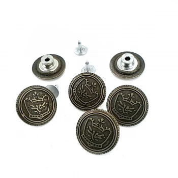 Royal Logo Jeans Button 20 mm 32 L E 2045 Royal Logo Jeans Button 20 mm 32 L E 2045