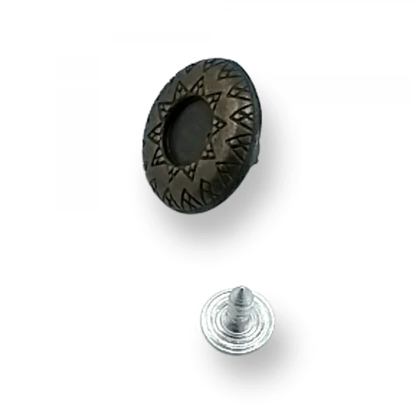 Enameled and Patterned Jeans Button 18 mm 29 L E 503 Enameled and Patterned Jeans Button 18 mm 29 L E 503